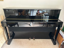 Load image into Gallery viewer, Yamaha Gran Touch GT20 upright piano polished ebony glossy black stock #25344