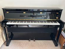 Load image into Gallery viewer, Yamaha Gran Touch GT20 upright piano polished ebony glossy black stock #25344