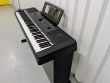 Load image into Gallery viewer, Yamaha DGX-660 black portable grand piano keyboard and stand stock #24011