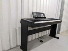 Load image into Gallery viewer, Yamaha DGX-660 black portable grand piano keyboard and stand stock #24011