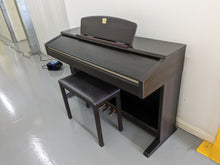 Load image into Gallery viewer, Yamaha Clavinova CLP-130 Digital Piano and stool in dark rosewood stock #23161
