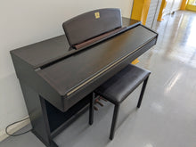 Load image into Gallery viewer, Yamaha Clavinova CLP-130 Digital Piano and stool in dark rosewood stock #23161