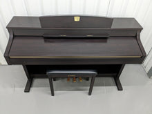 Load image into Gallery viewer, Yamaha Clavinova CLP-340 Digital Piano and stool in rosewood stock # 23169