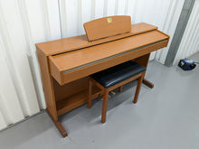 Load image into Gallery viewer, Yamaha Clavinova CLP-320 Digital Piano and stool in cherry wood, stock no 23182