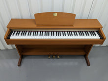 Load image into Gallery viewer, Yamaha Clavinova CLP-320 Digital Piano and stool in cherry wood, stock no 23182