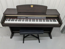 Load image into Gallery viewer, Yamaha Clavinova CLP-130 Digital Piano and stool in dark rosewood stock #23185