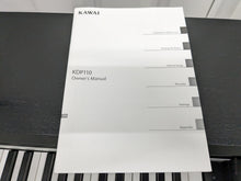 Load image into Gallery viewer, Kawai KDP110 digital piano and stool in satin black finish stock number 23191