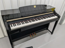 Load image into Gallery viewer, YAMAHA CLAVINOVA CLP-370PE DIGITAL PIANO + STOOL IN GLOSSY BLACK stock nr 23186