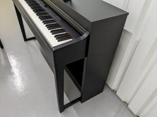 Load image into Gallery viewer, Yamaha Clavinova CLP-440 Digital Piano and stool in satin black stock no 23189