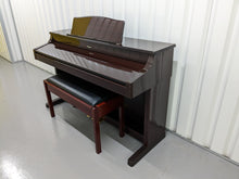 Load image into Gallery viewer, Roland KR-575 Intelligent Digital Piano / arranger glossy mahogany stock # 23194