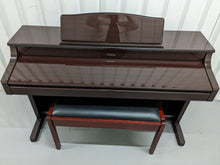 Load image into Gallery viewer, Roland KR-575 Intelligent Digital Piano / arranger glossy mahogany stock # 23194