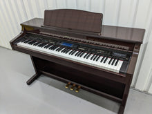 Load image into Gallery viewer, Roland KR-575 Intelligent Digital Piano / arranger glossy mahogany stock # 23194