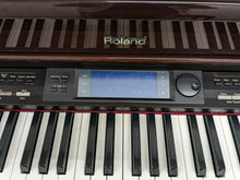 Load image into Gallery viewer, Roland KR-575 Intelligent Digital Piano / arranger glossy mahogany stock # 23194