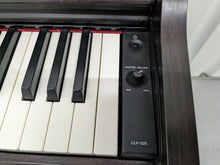Load image into Gallery viewer, Yamaha clavinova CLP-525 digital piano and stool in dark rosewood stock # 23207