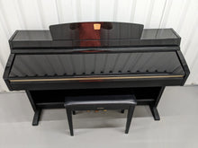 Load image into Gallery viewer, Yamaha Clavinova CLP-230PE piano +stool polished ebony glossy black stock # 23220
