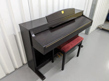 Load image into Gallery viewer, Yamaha Clavinova CLP-340 digital piano and stool in dark Rosewood stock number 23228
