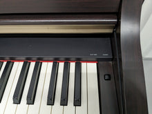 Load image into Gallery viewer, Yamaha Clavinova CLP-340 digital piano and stool in dark Rosewood stock number 23228
