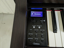 Load image into Gallery viewer, Yamaha Clavinova CLP-645 digital piano and stool in dark rosewood stock # 23237