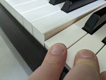 Load image into Gallery viewer, Yamaha Clavinova CLP-645 digital piano and stool in dark rosewood stock # 23237