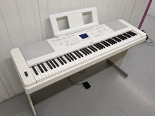 Load image into Gallery viewer, Yamaha DGX-660 in white 88 Key Weighted Keys Portable Grand, stand stock # 23249