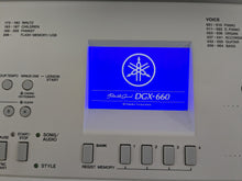 Load image into Gallery viewer, Yamaha DGX-660 in white 88 Key Weighted Keys Portable Grand, stand stock # 23249
