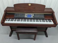 Load image into Gallery viewer, Yamaha Clavinova CVP-206 piano arranger in mahogany with stool stock nr 23257