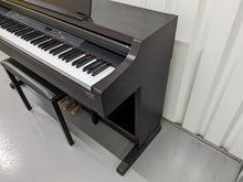 Load image into Gallery viewer, Yamaha Clavinova CLP-840 Digital Piano and stool in dark rosewood stock #23260