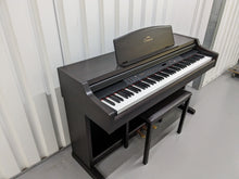 Load image into Gallery viewer, Yamaha Clavinova CLP-840 Digital Piano and stool in dark rosewood stock #23260
