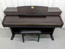 Load image into Gallery viewer, Yamaha Clavinova CLP-330 Digital Piano and stool in dark rosewood stock nr 23269