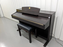 Load image into Gallery viewer, Yamaha Clavinova CLP-340 Digital Piano and stool in rosewood stock # 23271