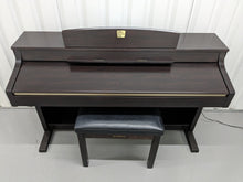 Load image into Gallery viewer, Yamaha Clavinova CLP-340 Digital Piano and stool in rosewood stock # 23271