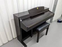 Load image into Gallery viewer, Yamaha Clavinova CLP-340 Digital Piano and stool in rosewood stock # 23271