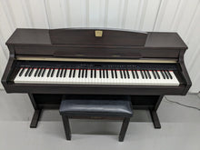Load image into Gallery viewer, Yamaha Clavinova CLP-340 Digital Piano and stool in rosewood stock # 23271