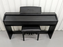 Load image into Gallery viewer, Casio Privia PX-760 Slim Digital Piano and stool satin black stock number 23274