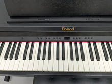 Load image into Gallery viewer, Roland RP401R digital piano and stool in satin black finish stock number 23265