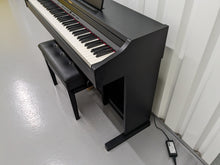 Load image into Gallery viewer, Roland RP401R digital piano and stool in satin black finish stock number 23265