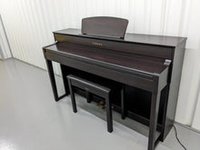 Load image into Gallery viewer, Yamaha Clavinova CLP-535 digital piano in dark rosewood + stool stock # 23264