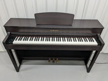 Load image into Gallery viewer, Yamaha Clavinova CLP-535 digital piano in dark rosewood + stool stock # 23264