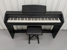 Load image into Gallery viewer, Casio Privia PX-760 Slim Digital Piano and stool satin black stock number 23278