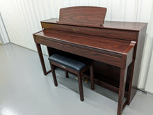 Load image into Gallery viewer, Yamaha Clavinova CLP-545 digital piano in mahogany with stool. stock nr 23284