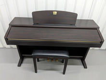 Load image into Gallery viewer, Yamaha Clavinova CLP-120 Digital Piano and stool in dark rosewood stock #23283