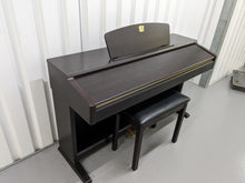 Load image into Gallery viewer, Yamaha Clavinova CLP-120 Digital Piano and stool in dark rosewood stock #23283