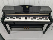 Load image into Gallery viewer, YAMAHA CLAVINOVA CLP-370PE DIGITAL PIANO + STOOL IN GLOSSY BLACK stock nr 23290