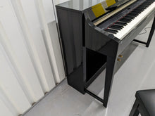 Load image into Gallery viewer, YAMAHA CLAVINOVA CLP-370PE DIGITAL PIANO + STOOL IN GLOSSY BLACK stock nr 23290