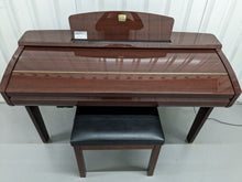 Load image into Gallery viewer, YAMAHA CLAVINOVA CVP-309PM DIGITAL PIANO + STOOL IN GLOSSY MAHOGANY stock 23281