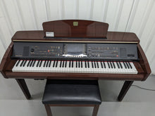 Load image into Gallery viewer, YAMAHA CLAVINOVA CVP-309PM DIGITAL PIANO + STOOL IN GLOSSY MAHOGANY stock 23281