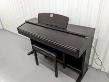 Load image into Gallery viewer, Yamaha Clavinova CLP-120 Digital Piano and stool in dark rosewood stock #23292