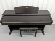 Load image into Gallery viewer, Yamaha Clavinova CLP-120 Digital Piano and stool in dark rosewood stock #23292