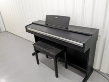 Load image into Gallery viewer, Yamaha Arius YDP-142 Digital Piano and stool in satin black stock #23286