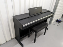 Load image into Gallery viewer, Yamaha Arius YDP-142 Digital Piano and stool in satin black stock #23286